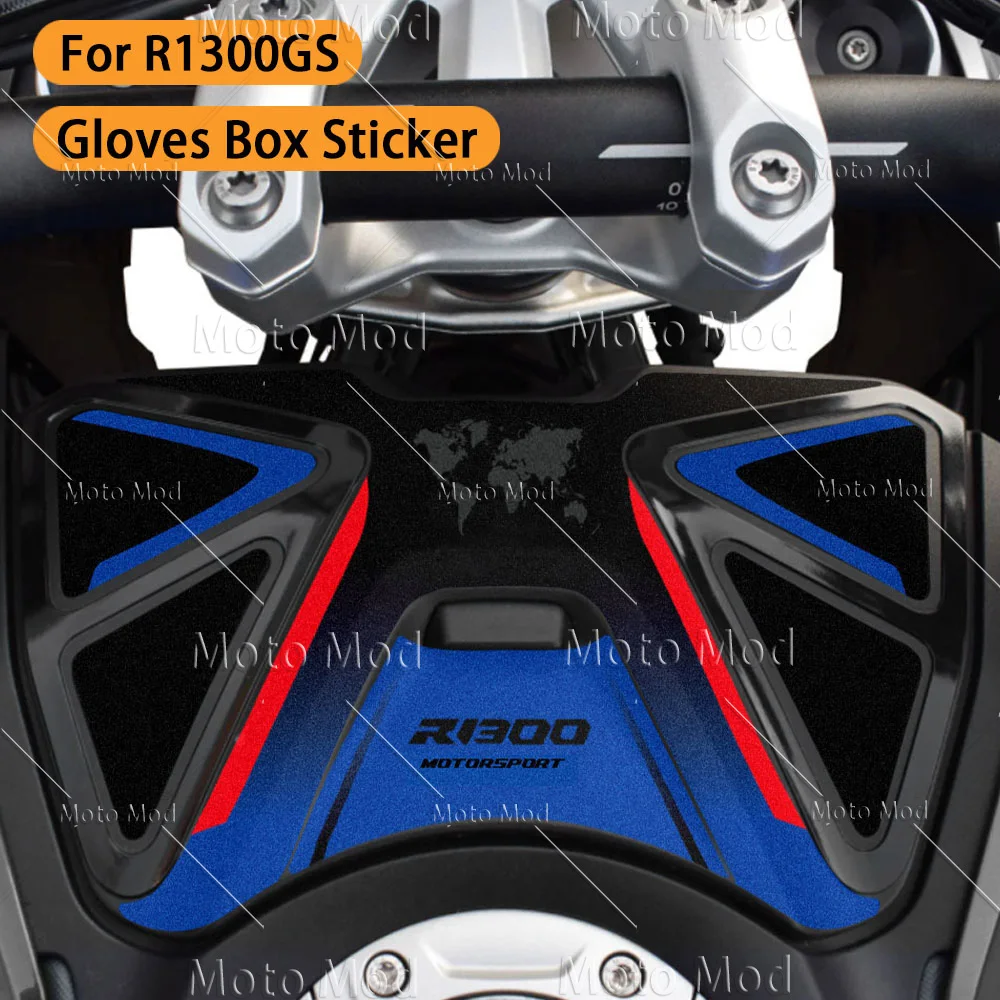Motorcycle Glove Box Stickers Protection Decals Triple Black For R1300GS R1300 GS