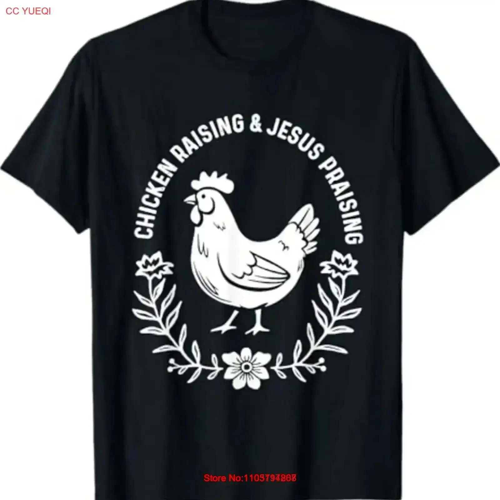 Chicken Raising Jesus Praising T Shirt vintage Washed fashion Stylish Breathable homme Casual Top For Everyday Wear Soft Unisex