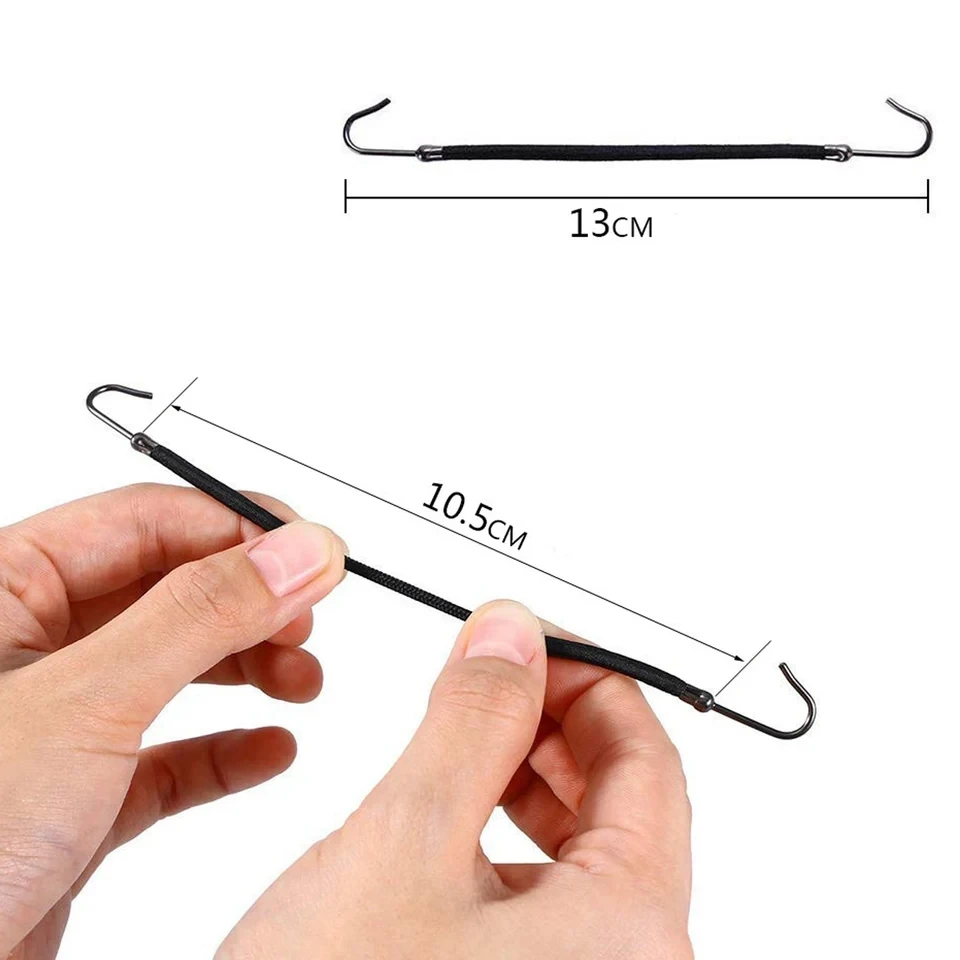 5/10pcs Ponytail Rubber Elastic Hook Hair Bands For Women Gum Hooks Hair Accessories Hair Ties Styling Tools Holder Bungee Bands image 5