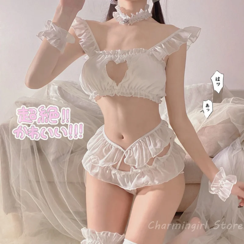 Japanese Sexy Lingerie Uniformes Lace Underwear Student Temptation Cat Outfits Anime Cosplay Halloween Costumes for Women