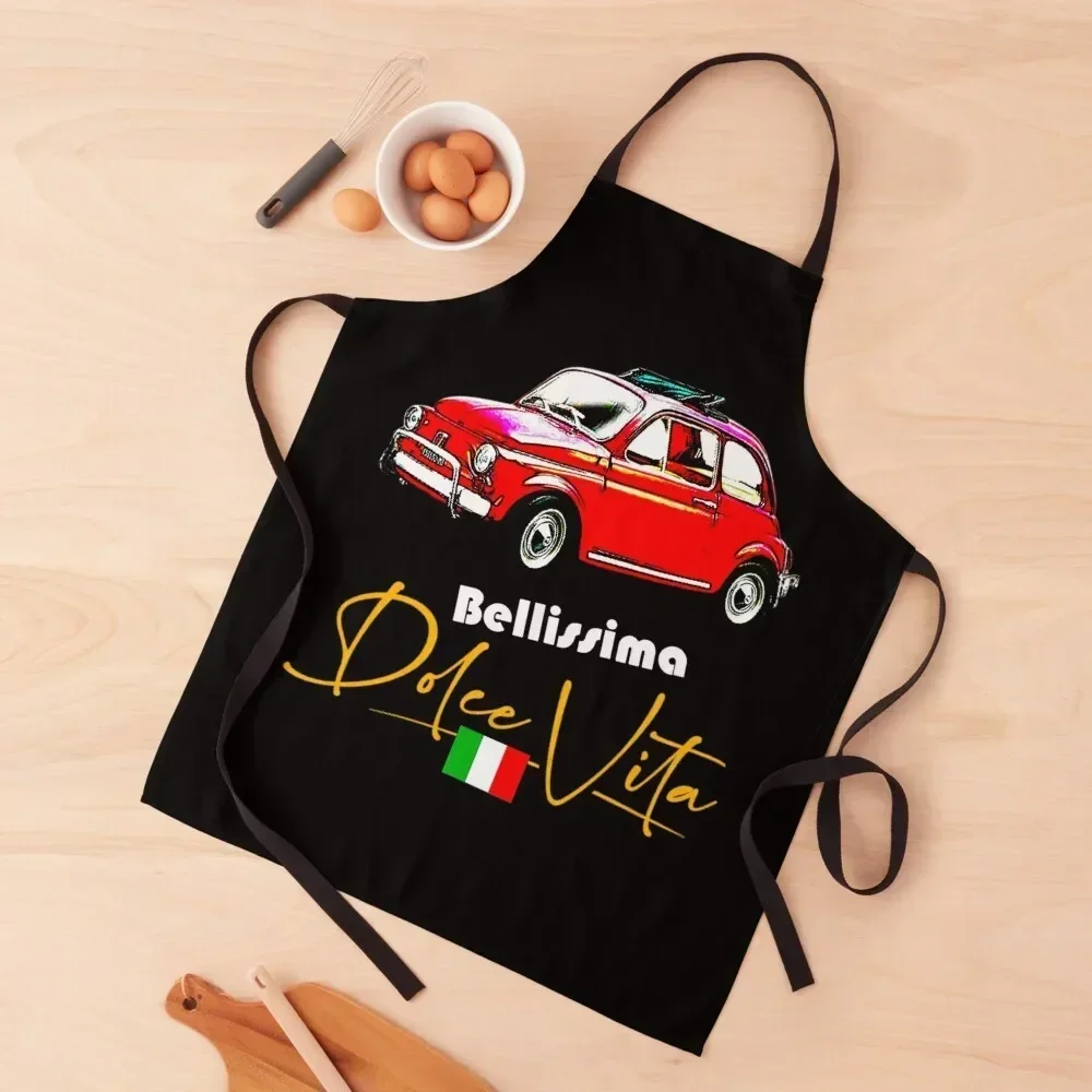 Copy of red Fiat 500 Apron Cooking Clothes for kitchen useful Apron