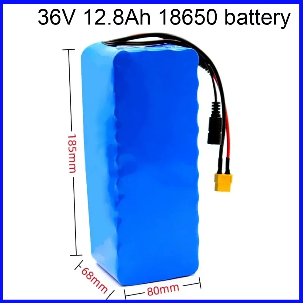 

36V 10S4P 12.8Ah 18650 High-Capacity Power 36V 750W 1000W Lithium Battery Pack For Bicycle Scooter Belt 30A BMS