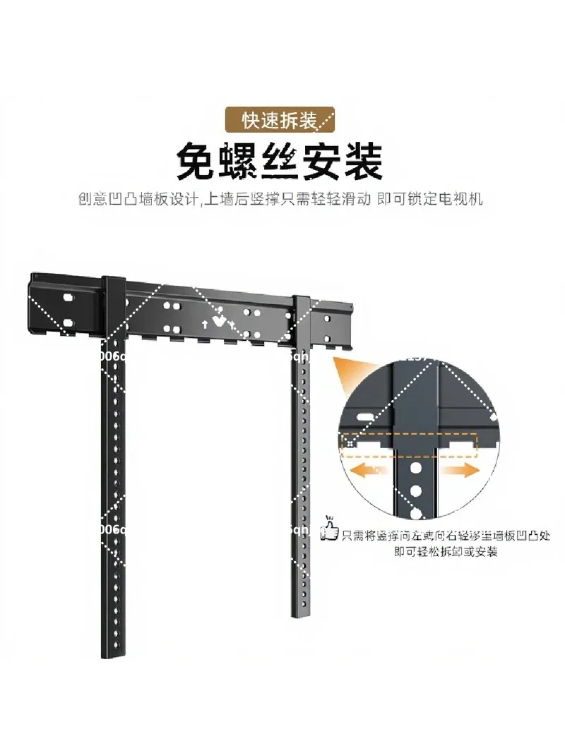 Ultra-Thin TV Wall Mount Bracket for 55-86 Inch Flat Screen TVs Adjustable Slim Profile