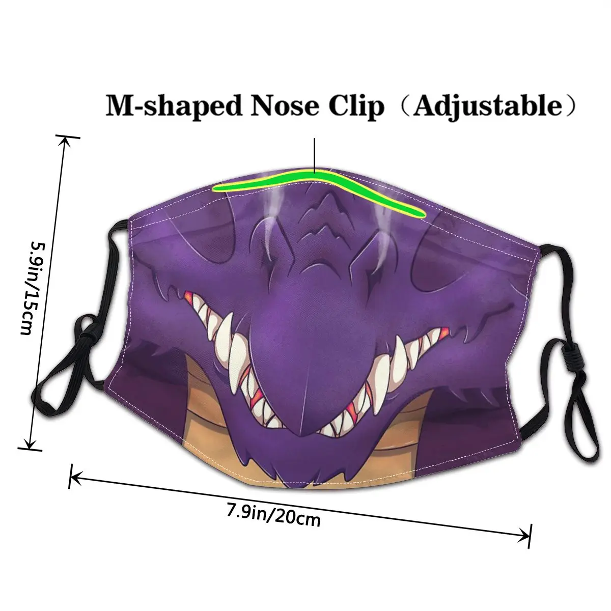 Purple Dragon Fashion Trend Masks Fabric Mask