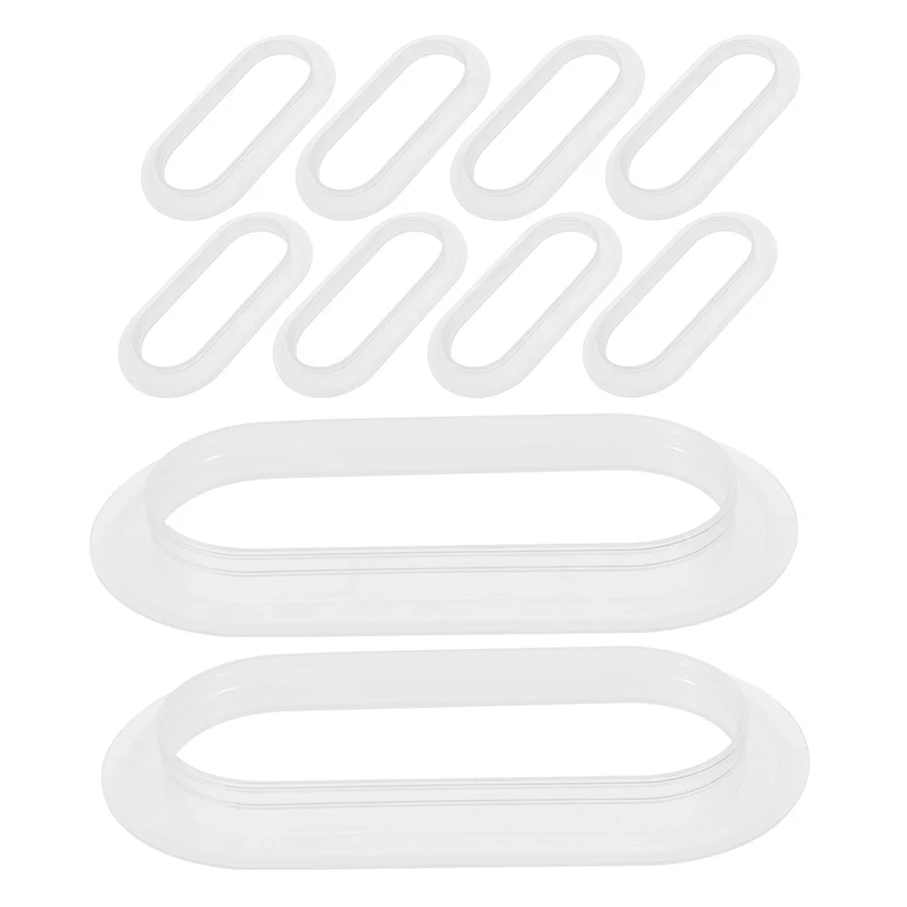 

10 Pcs Boxes with Handles Carrying Strap Adhesive Bag Carton Grip Cardboard Moving Medium Large Baskets for Organizing