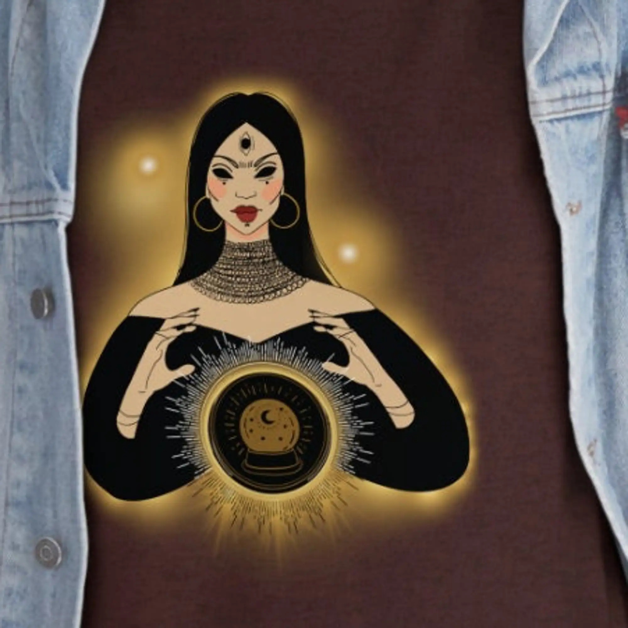 Mystic Woman Magical Magic Feminine Cotton T Shirt