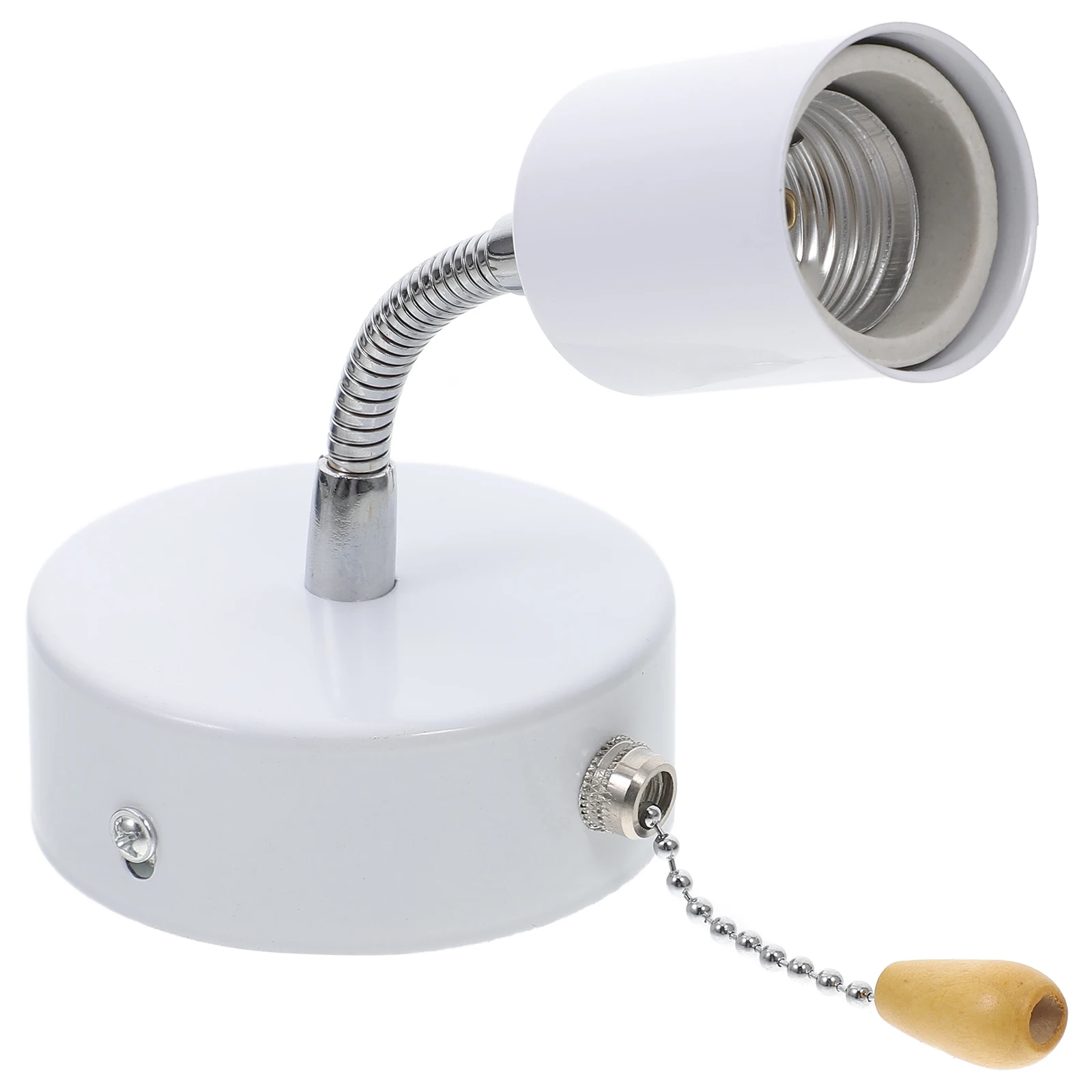 

1 Set Wall Lamp Holder Sturdy Light Bulb Socket Vintage Style Easy Install Durable Plastic Lamp Accessories For Bedroom Kitchen