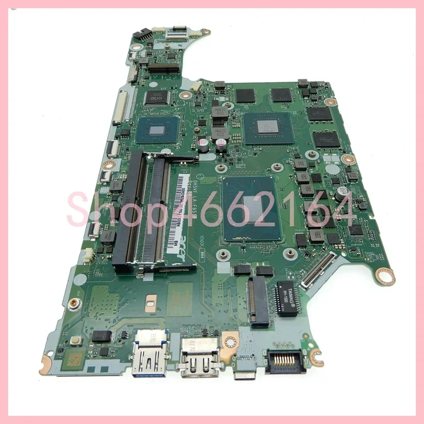 Imagem -06 - Placa-mãe Portátil para Acer Nitro i5 I77th 8ª Cpu Gtx1050 Gpu An51552 An515-53 Notebook Mainboard La-f951p