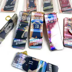 Haikyuu Keychain Acrylic Anime Figure Hinata Shoyo Tobio Kenma Tetsurou Bokuto Shining Bag Pendant Key Ring Accessories Gifts