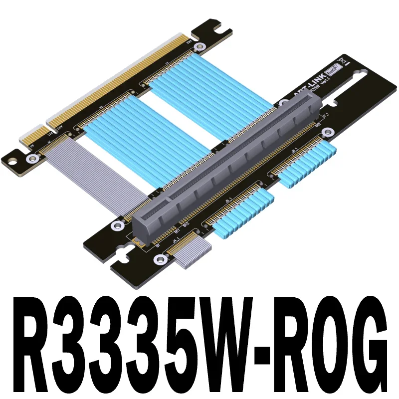 PCIe4.0 X16 Graphics Card Extension Riser Cable for RTX3090 RTX4090 RX6800xt RX6900xt ATX Chassis