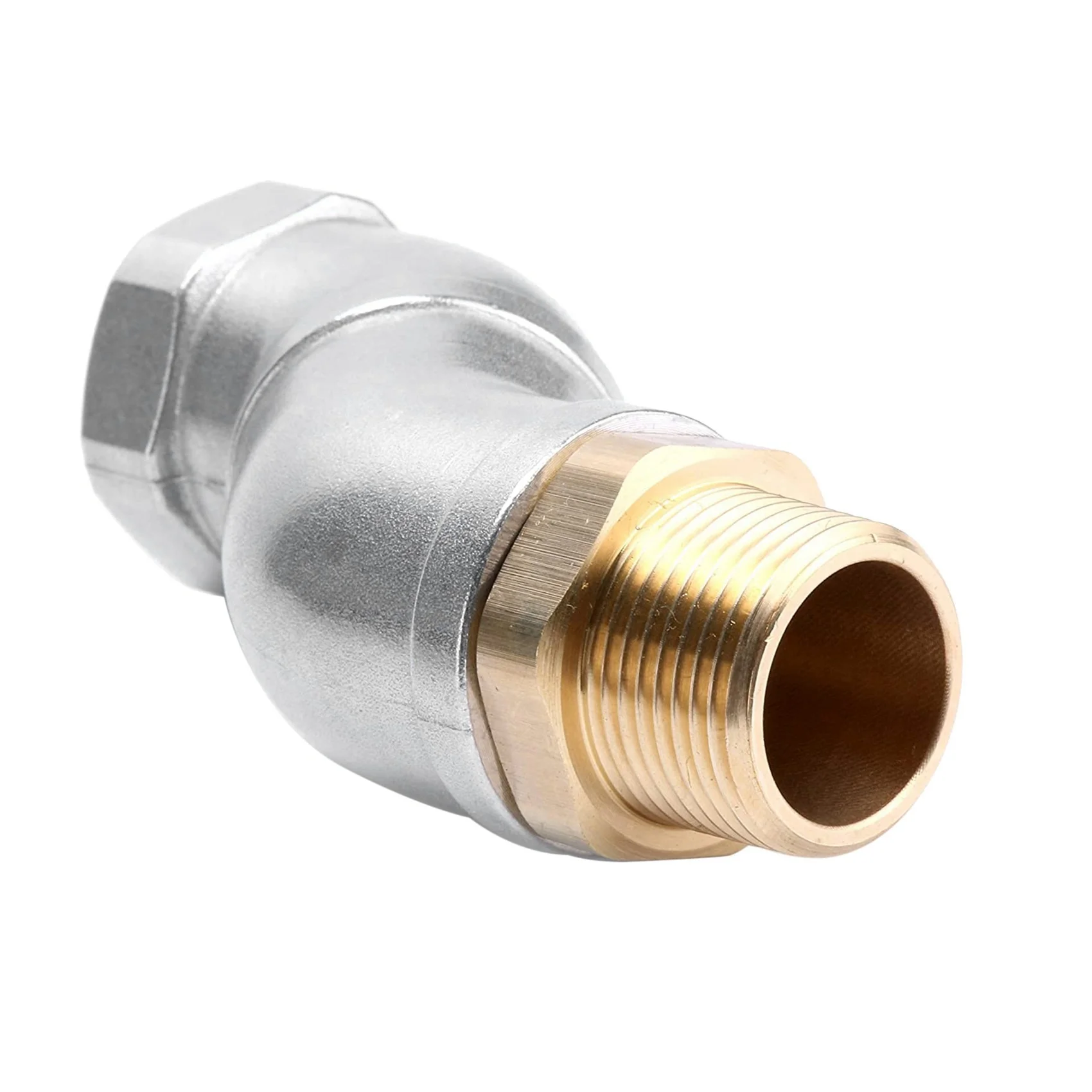 Practical 2Pcs 1 Inch Fuel Hose Swivel 360 Rotating Connector For Fuel Nozzle Multi Plane Fuel Plane Swivel