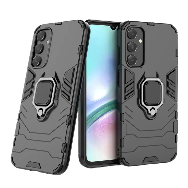 For Samsung Galaxy A15 5G Back Cover Phone Case Shockproof Armor Anti-Fall Metal Ring Holder Magnetic Protect SM-A156 Coque