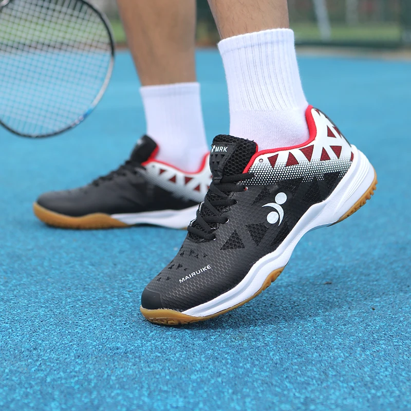 Men Tennis Shoes Badminton Shoes Unisex Sneakers Lightweight Female Outdoor Sports Training Lace up Women Athletics Sports Shoes