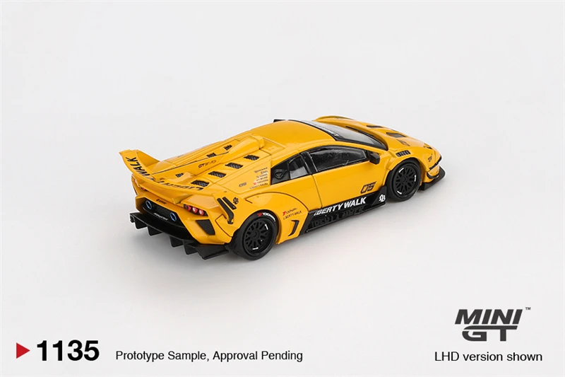 MINI GT 1:64 LB-Silhouette WORKS MURCIELAGO GT Evo / 190 E 2.3-16 #11 Ayrton Senna / Civic TYPE R Diecast Model Car