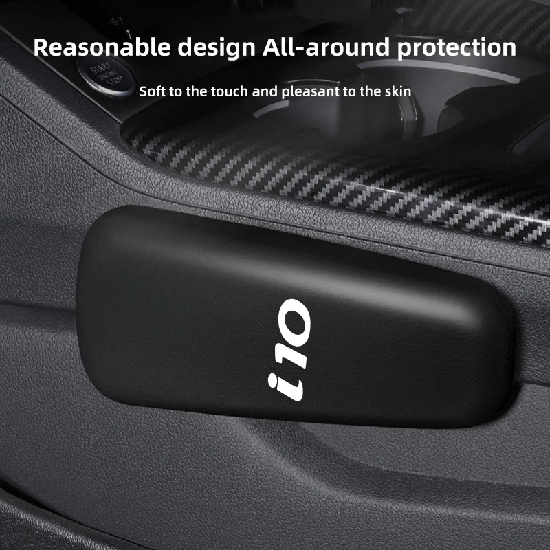 Almohadilla para reposapiernas de coche, alfombrilla protectora lateral para consola Central de puerta para Hyundai I30 I20 IX35 Tucson Accent Elantra Getz Genesis Sonata Pa