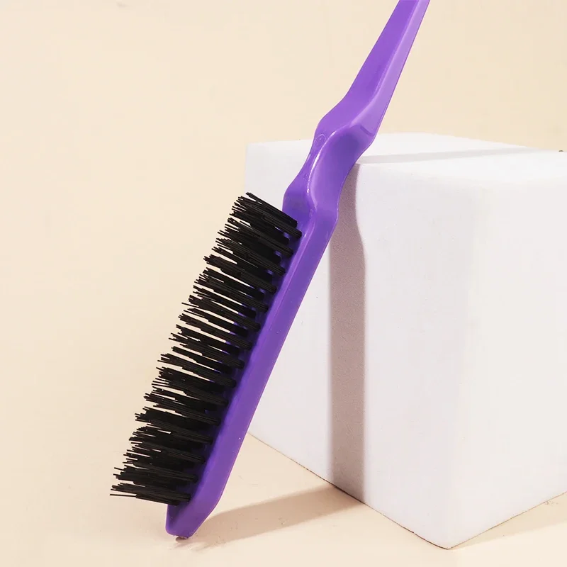 Haar-Toupiertusche, Rückenkämmbürste, Rattenschwanz-Toupiertusche für das Styling, speziell für Echthaar-Perücken – Detail 10