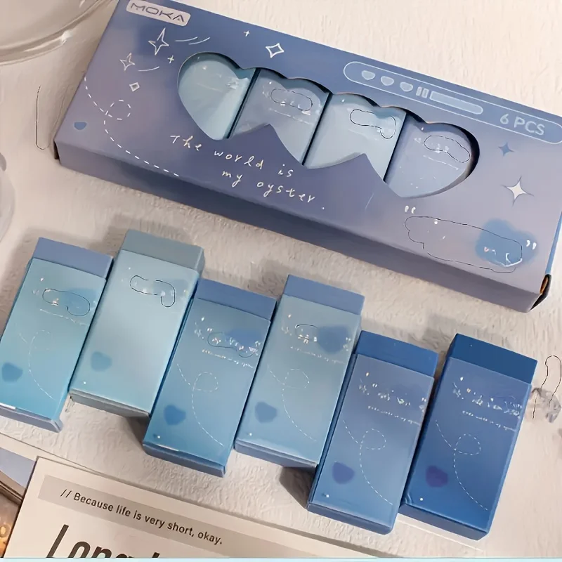 New Gradient Colorless Colorful Creative Eraser Series Fashionable and Beautiful Stationery Suitable for Students  Eraser