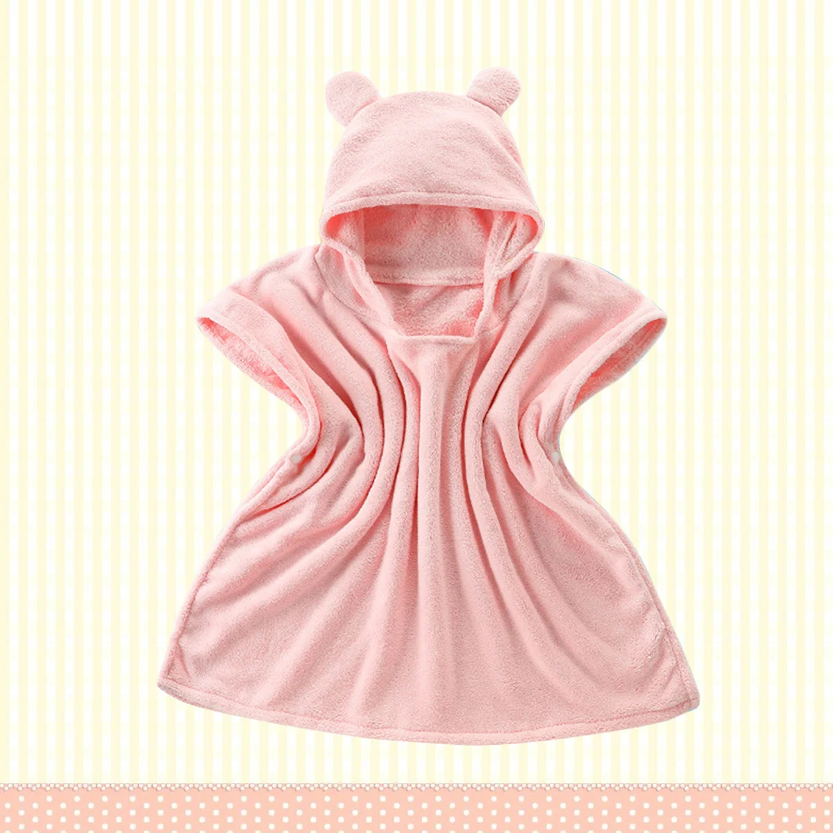 

Полотенце розовое, мягкое впитывающее банное полотенце из микрофибры, гипоаллергенное, с толстой строчкой, роскошный подарок для мальчиков и девочек, новорожденных