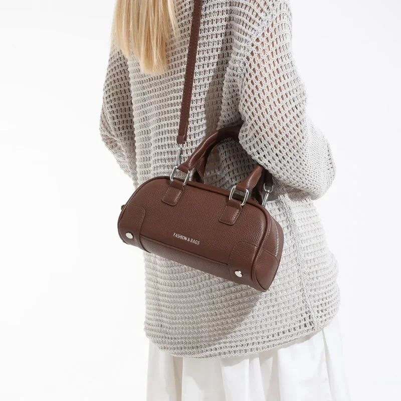 Tas Boston Mewah Terbaru 2025 - Tas Selempang Gaya Eropa Amerika untuk Musim Panas