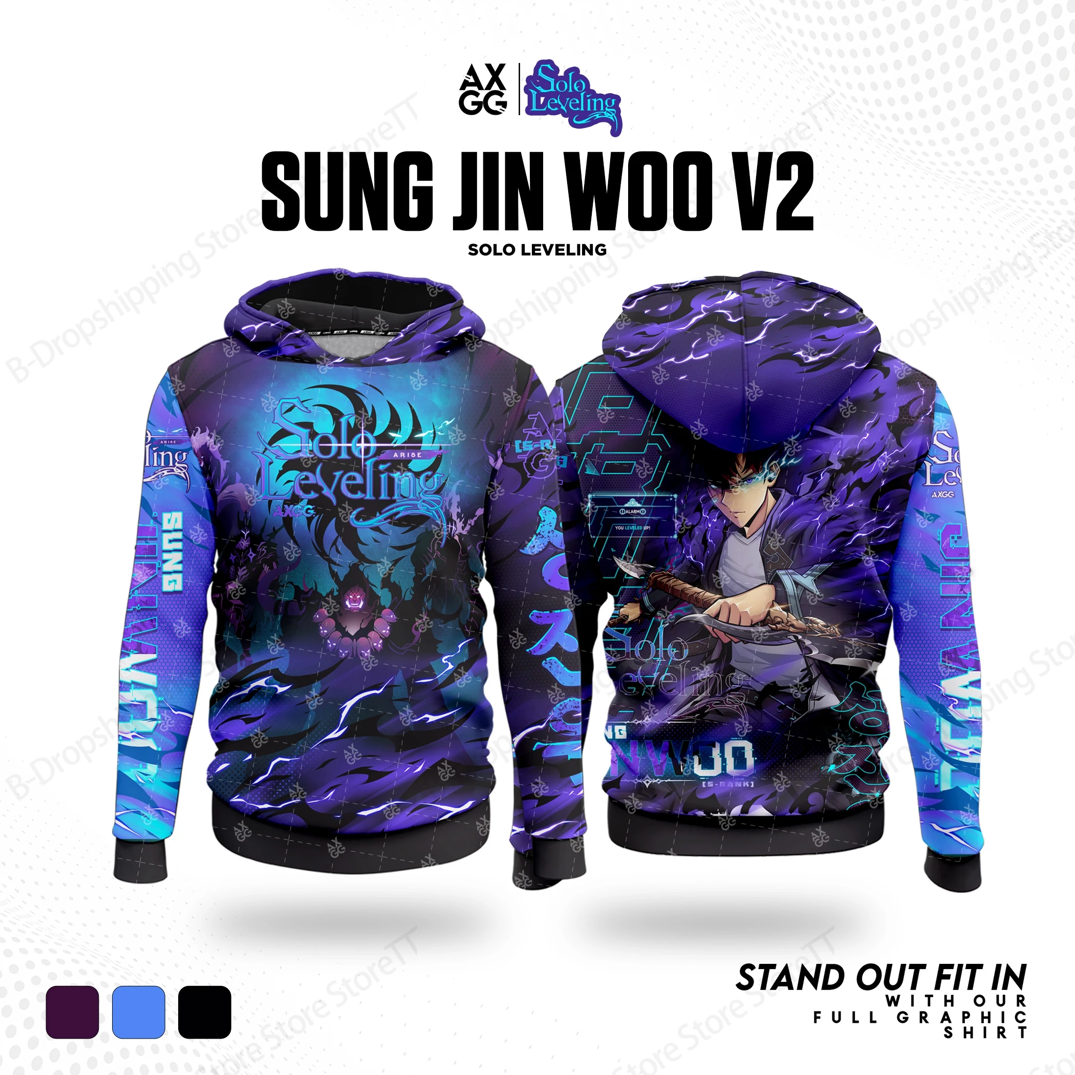 

2025 New Anime Solo Leveling 3D Print Hoodie Men Women Fashion Casual Hoodie Sweatshirt Teen Tracksuit Mens Clothing Sung Jinwoo