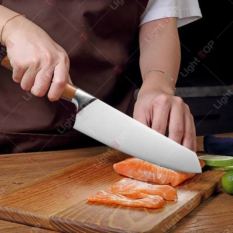 Stainless Steel Kitchen Boning Knife Professional Japanese Chef's KnifeFish Fillet Slicing Santoku Knife Damascus Kitchen Knife