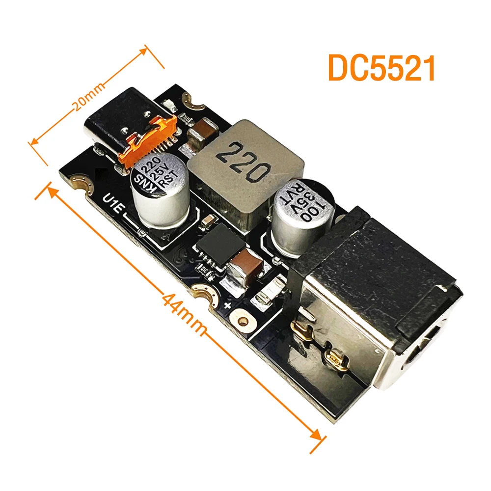 1pcs PD 65W Fast CHARGING โมดูลอินเทอร์เฟซ Type-C รองรับ PD3.1 QC3.0 SCP PPS Fast CHARGING DC5521 DC5525