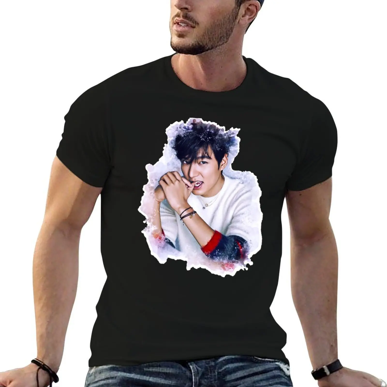 

Lee Min Ho T-Shirt t shirts for man cotton funny t shirt personalised T-Shirt