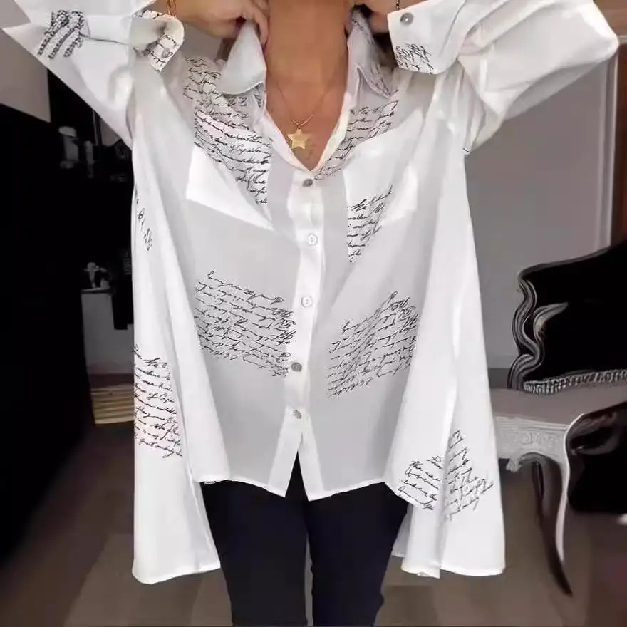 

Женский сращенный фрак irt Commute Sle Long Sve, блузка из смешанного волокна из полиэстера, официальная повседневная одежда