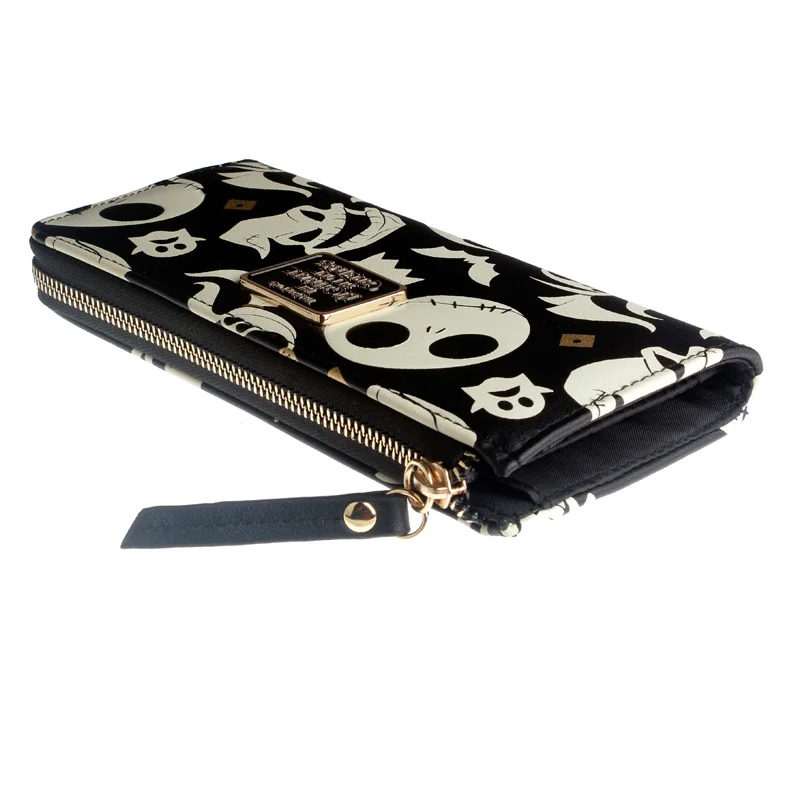 Disney the Nightmare before Christmas Embossed Wallet Fashion Personalized Card Holder Coin Purse image 6