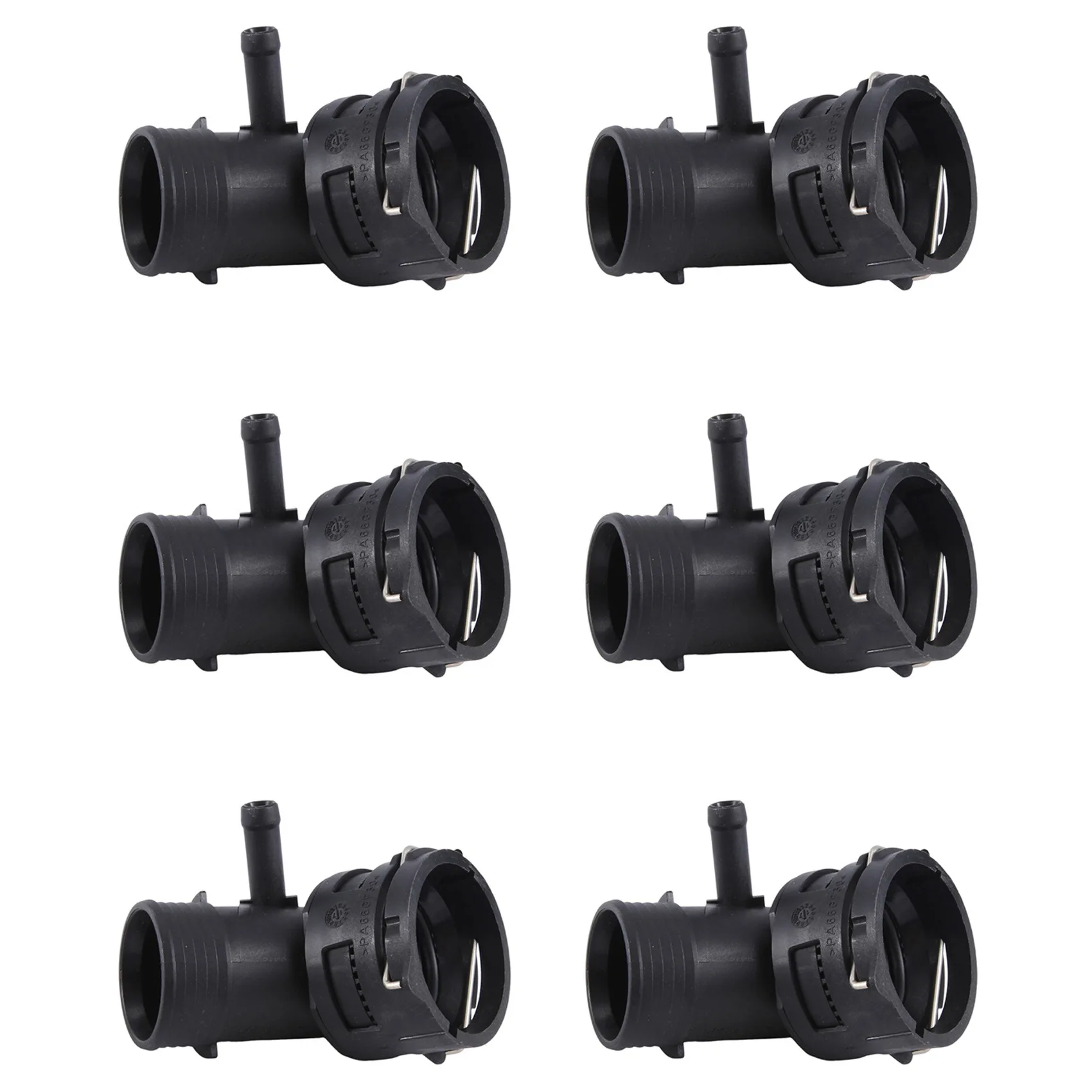 6X New Car Cooling Water Hose Connector Upper Pipe Radiator Adapter for 7L TDI 7L6122291H