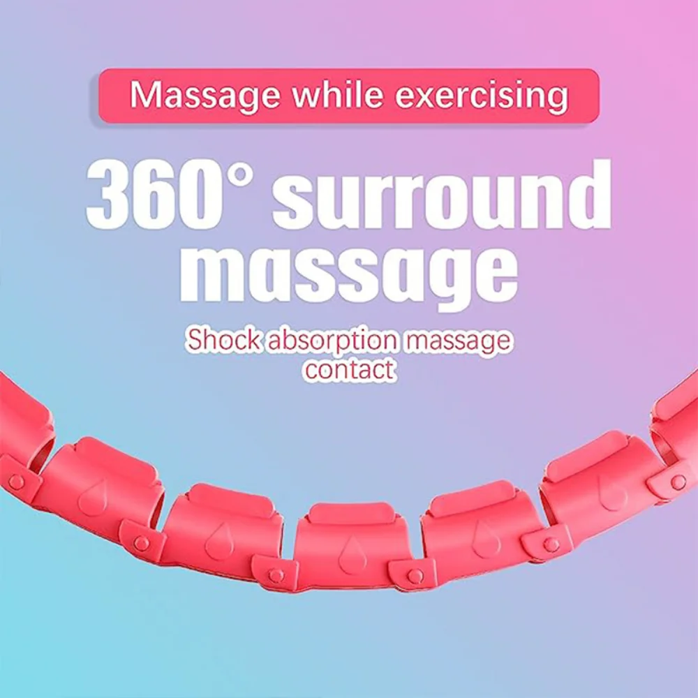 Massageador de cintura fina ajustável, Círculo Esportivo Inteligente, Ginásio Fitness Equipment, Fácil Perda De Peso, 24 Seções