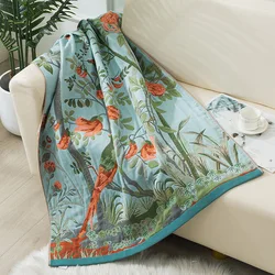 Large Bath Towel Cotton Gauze Woven Floral Bath Towel For Home Bathroom Bathrobe Spa Sauna Shower Wrap Beach Towel 180*90cm