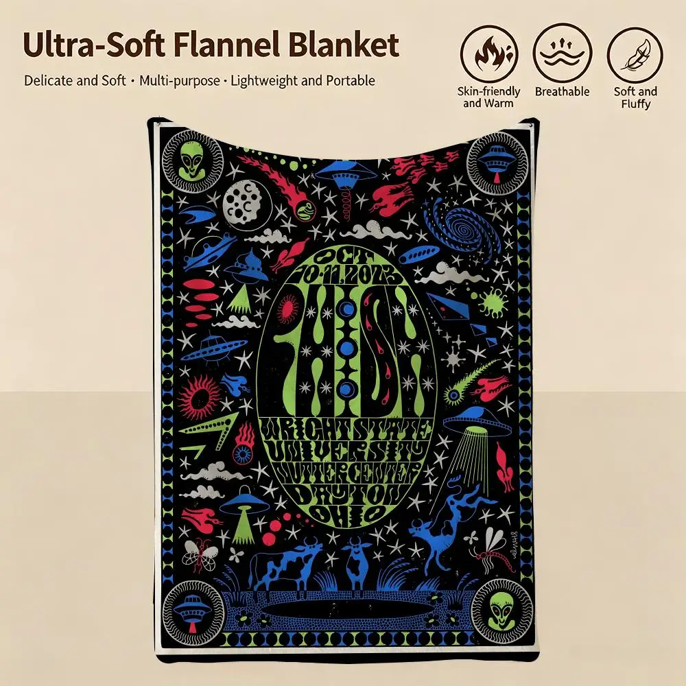artist S-Sophy Hollington-n Throw Warm Soft Flannel Blanket, Multi-use for Sofa Bed Camping Travel Nap