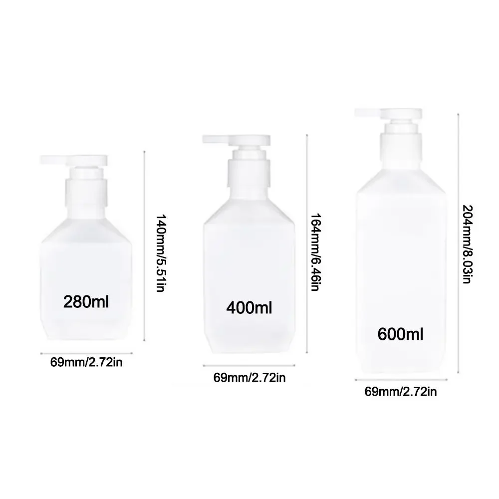 Large Capacity Liquid Hand Soap Pump Bottle with Press Pump Reusable Shampoo Lotion Container Refillable
