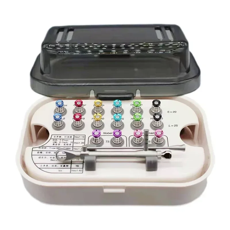 AR Implant Repair Universal Tool Box Dental Dentistry Universal Torque Wrench Screwdriver Dental