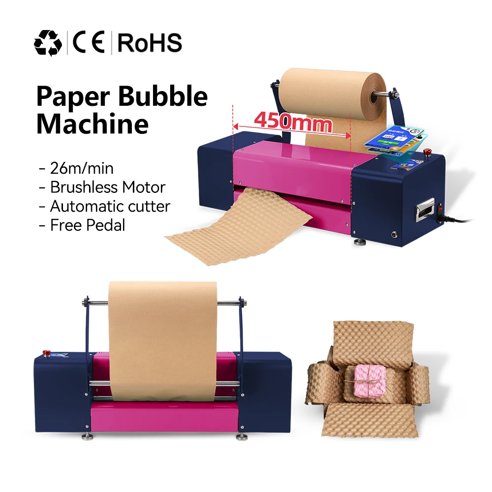 

450-миллиметровая автоматическая машина для резки упаковочной бумаги для упаковочных материалов ECO Bubble