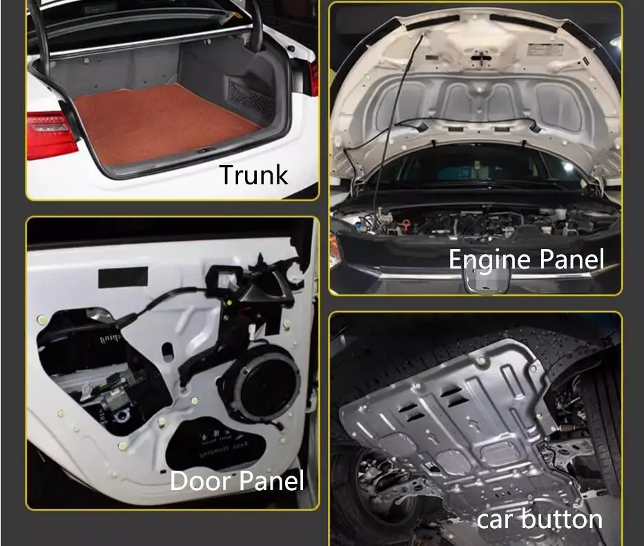 Klip sekrup plastik B48 Black Hitam 10 buah sekrup pengencang Bumper mobil Aksesori klip Pin dorong Panel pemangkas pintu