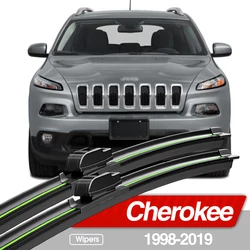 For Jeep Cherokee XJ KJ KK KL 1998-2019 Front Windshield Wiper Blades 2x Windscreen Window Accessories 1999 2010 2015 2016 2018