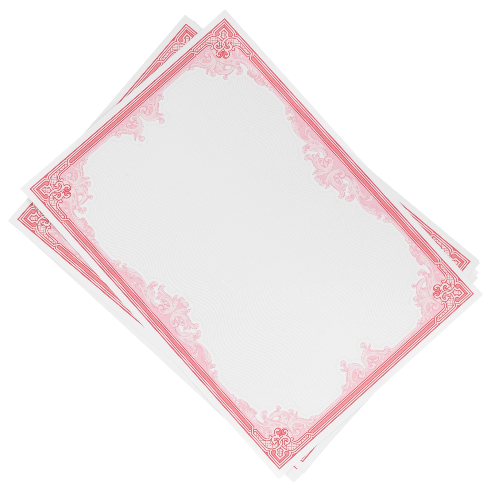 

10 Sheets Certificate Inner Paper Diploma Participation Awards Printable Paper for Graduation Employee Recognition