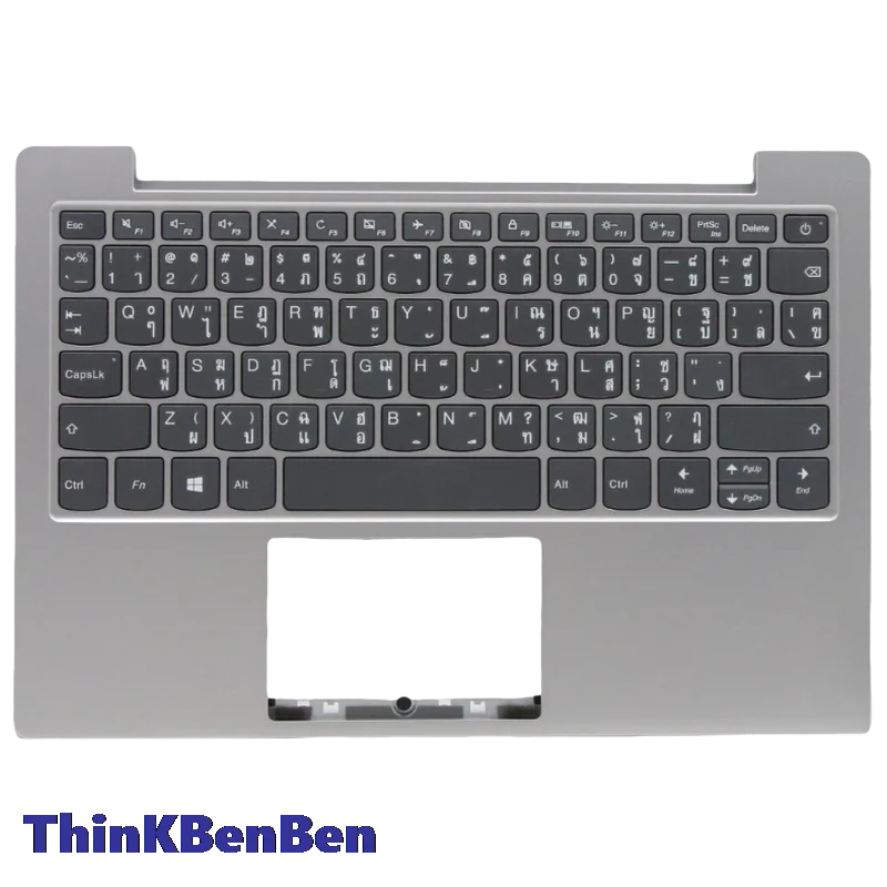 TH Thai Platinum Grey Keyboard Upper Case Palmrest Shell Cover For Lenovo Ideapad S150 Slim 1 11 11AST 05 5CB0W44000