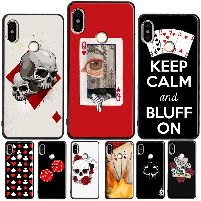 Poker Surreal Aesthetic Art For Redmi Note 11 Pro Phone Case For Redmi Note 10 Pro 7 8 9 Pro 10S 9S Redmi 10 9A 9T 9C