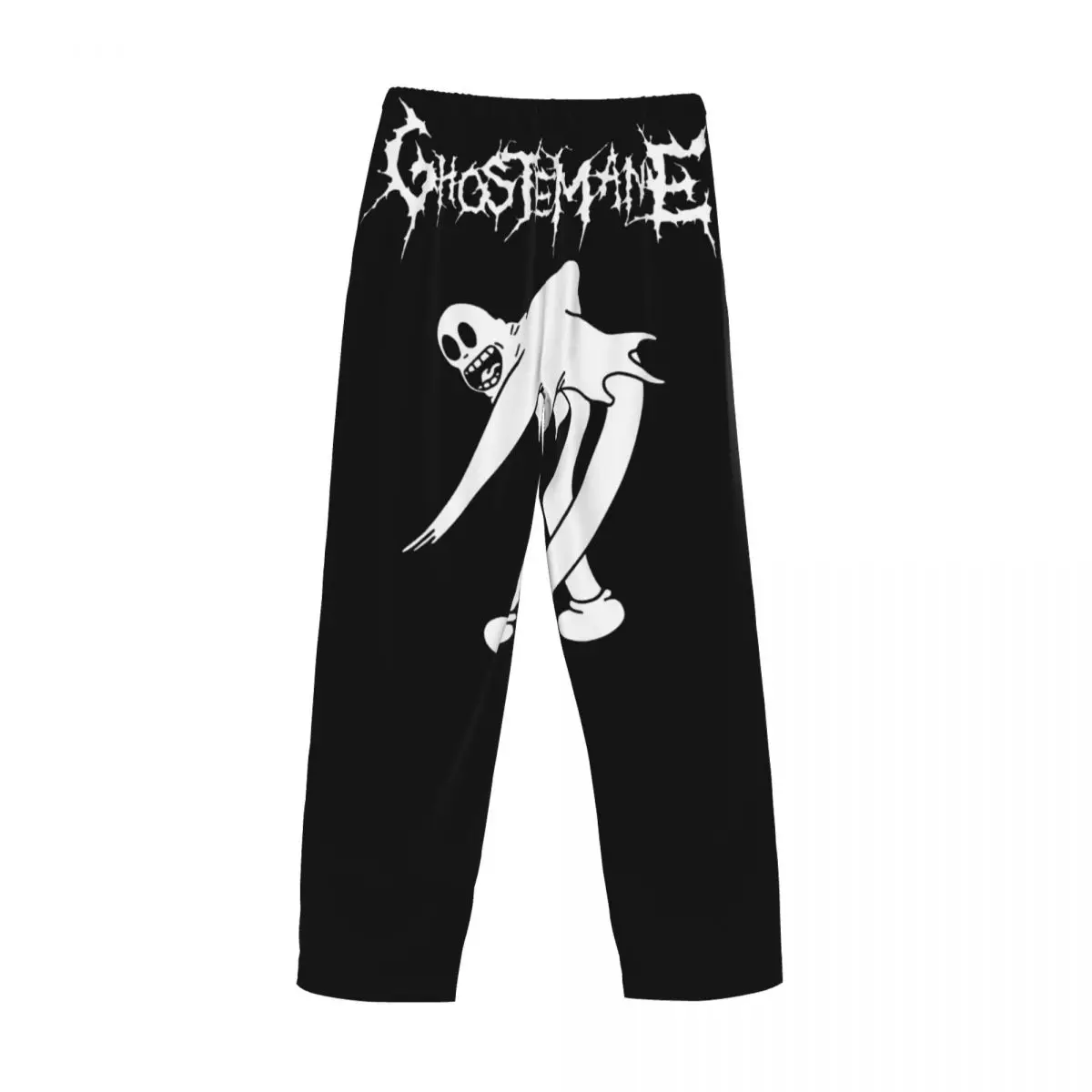 Aangepaste print G-Ghostemanes Metal Gothic pyjamabroek heren slaap nachtkleding bodems met zakken