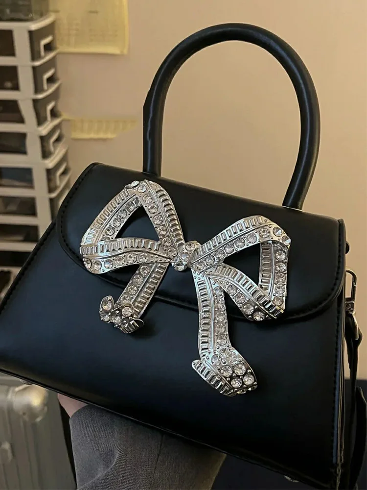 Imagem -04 - Brilhante Rhinestone Evening Clutch Bags para Mulheres Arco Crystal Clip Purses Designer de Luxo Bolsas Festa de Casamento Alta Qualidade Novo