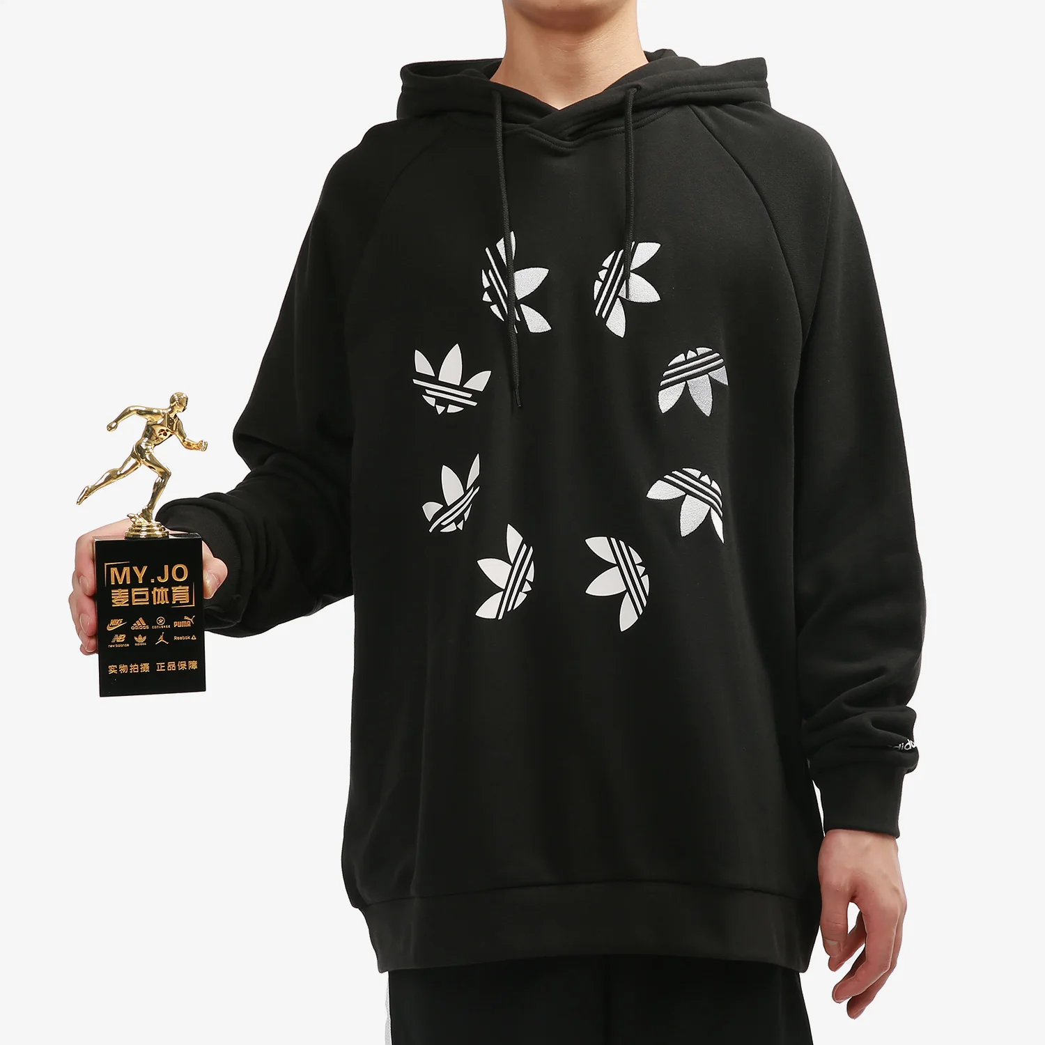 سويت شيرت رجالي مريح بغطاء للرأس من أديداس أوريجينالز H37736 #4