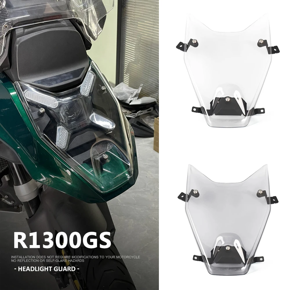 

R1300GS 2025 2024 Motorcycle Headlight Protector Acrylic New Headlamp Guard Protective Cover For BMW R1300GS 1300GS R 1300 GS