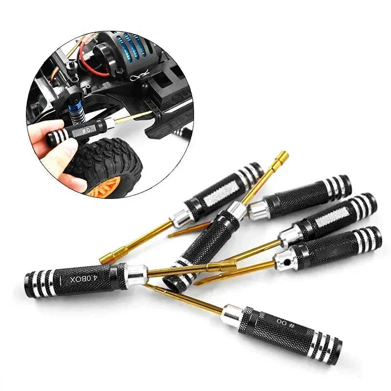 Tournevis hexagonal croisé à fente, outils, Kit de clé à écrou pour Wltoys Trxs Axial RC hélicoptère voiture avion Drone FPV