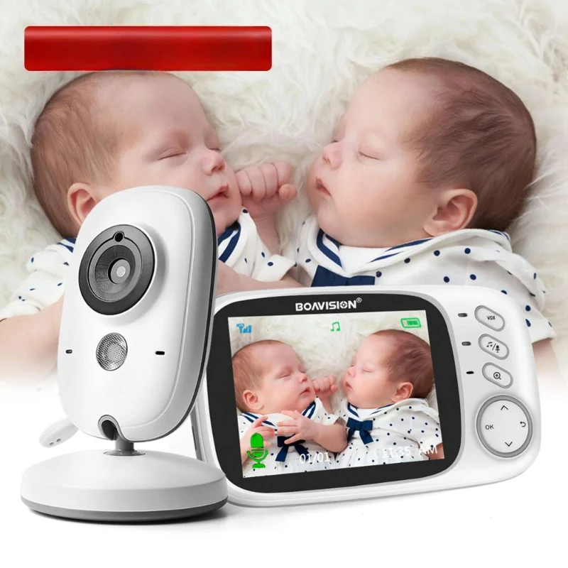 

VB603 Video Baby Monitor 2.4G Wireless With 3.2 Inches LCD 2 Way Audio Talk Night Vision Surveillance Security Camera Babysitter