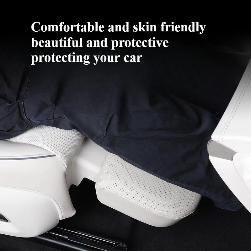For STELATO S9T Co-pilot Zero Gravity Seat Leg Rest Cover Napa Leather Breathable Anti-Kick Anti-Scratch Modification Accessory