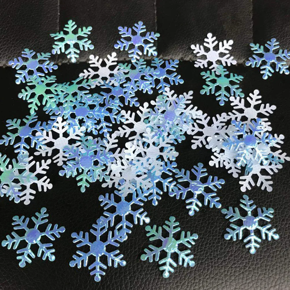

400 Pcs Snowflake Confetti Decor Party Balloon Fillings Festive Christmas Decoration Handmade Scrapbook Wedding Craft Supplies