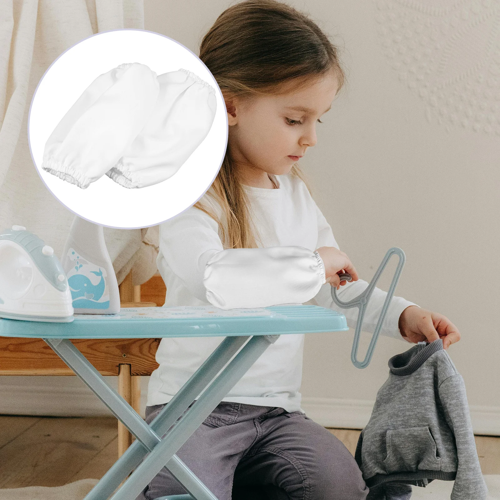 

1Pair Waterproof Chef Arm Sleeves Protective Elastic Arm Covers Adjustable for Cooking Baking Kitchen